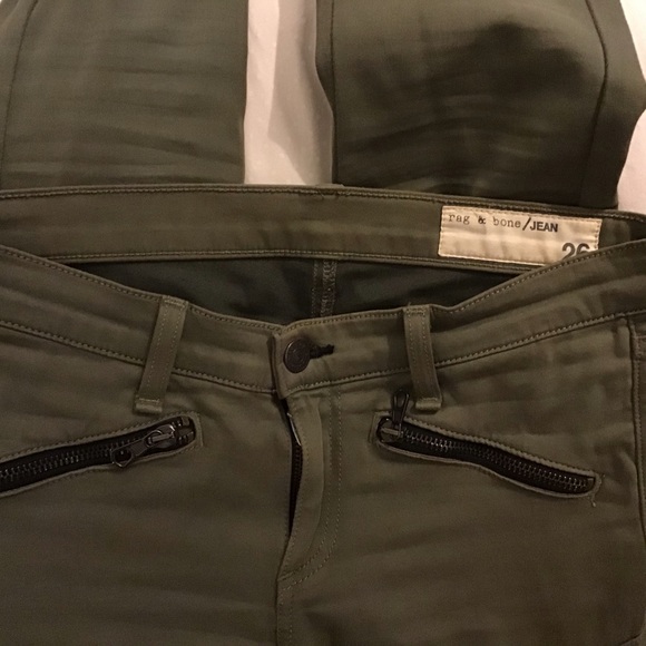 Lariat in Army Rag & Bone Pants with Zip Pockets - Picture 6 of 8